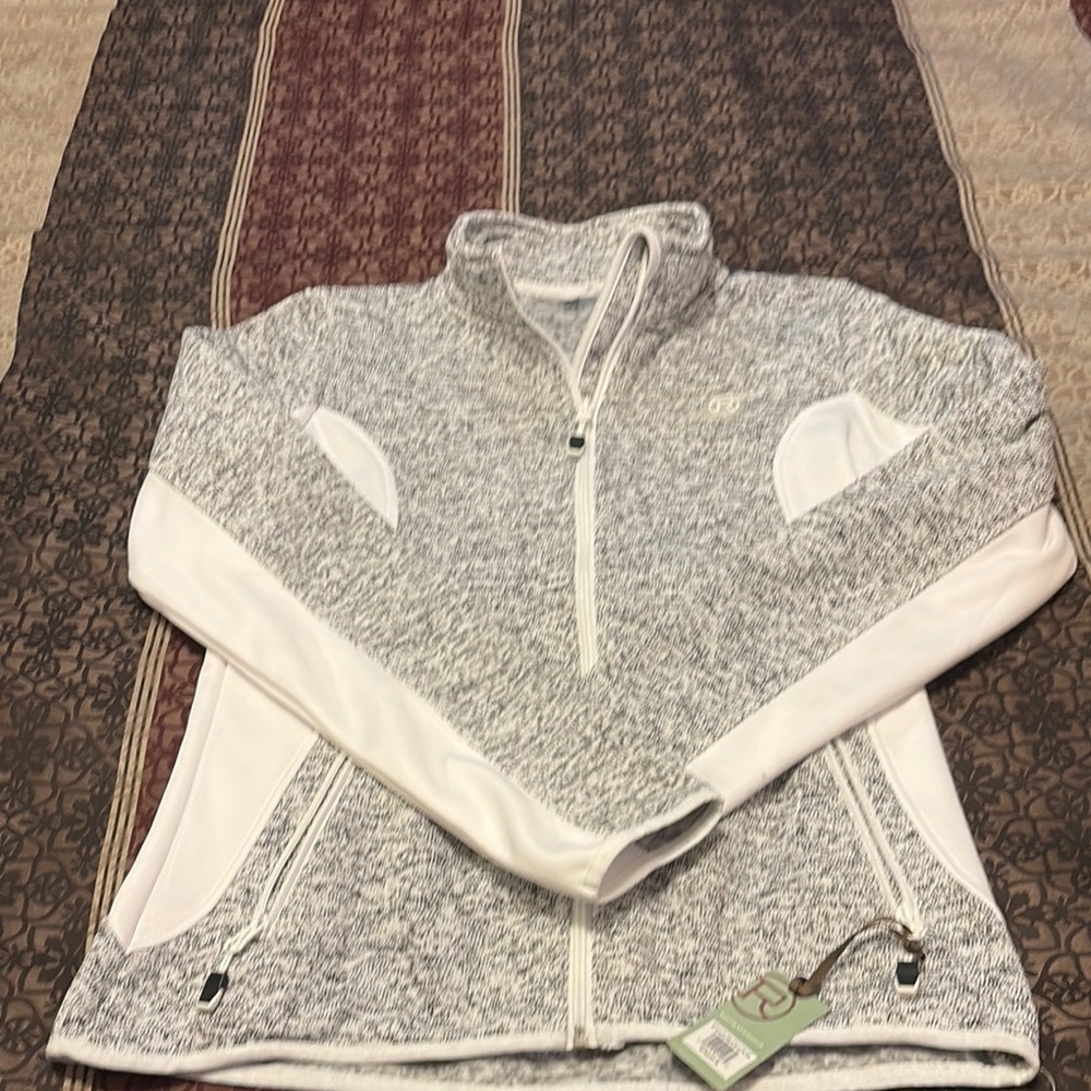 Roper Gray and White Knit Jacket